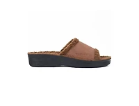 Aerothotic - Aspen Fuzzy Strap Ladies Arch Support Slides