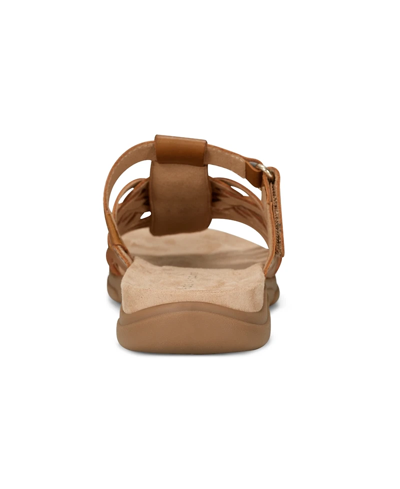 Easy Spirit Women's Mindi Woven Flat Slide Sandals