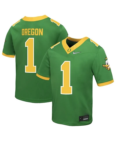 Nike Big Boys and Girls 1 Apple Green Oregon Ducks Alternate Replica Football Jersey