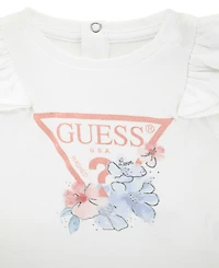 Guess Baby Girls Short Sleeve T-Shirt and Legging, 2-Piece Set