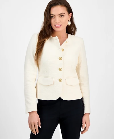 I.n.c. International Concepts Petite Parisian Tweed Jacket, Exclusively at Macy's