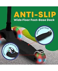 Lifemaster Kids Scooter – Children and Toddler 3 Wheel Kick Led Lights Illuminate when Rolling– Adjustable Handle