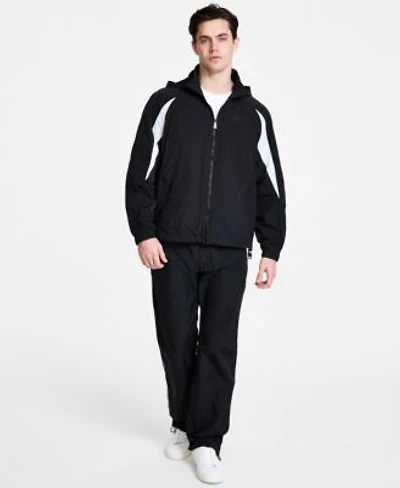 Hugo By Hugo Boss Mens Benno Colorblocked Hooded Track Jacket Gregor Relaxed Fit Track Pants