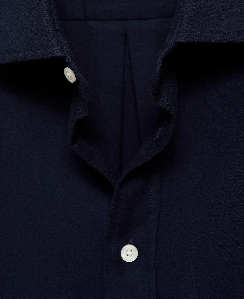 Mango Men's Slim-Fit Cotton Shirt
