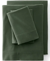Lands' End Comfy Super Soft Cotton Flannel Bed Sheet Set - 5oz