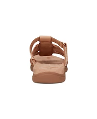 Easy Spirit Women's Mindi Woven Flat Slide Sandals