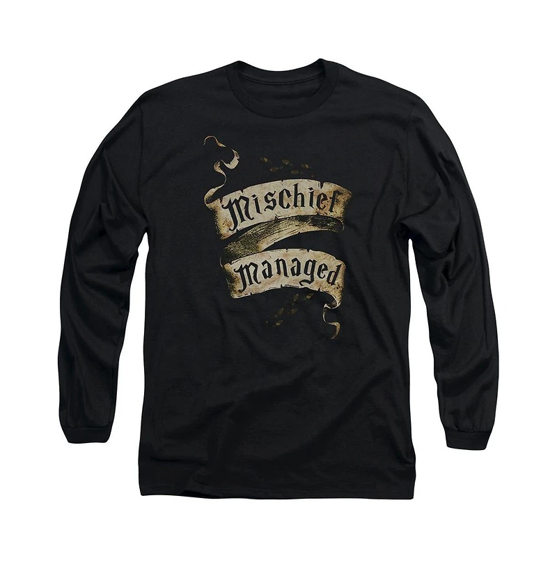Harry Potter Mens Mischief Managed Long Sleeve Adult Tee / T-Shirt