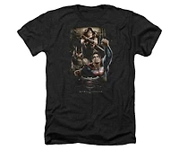 Batman V Superman Men's Three In Action Adult Heather Tee / T-Shirt