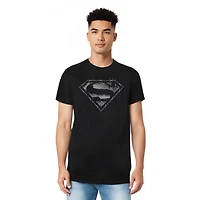 Superman Mens Barbed Wire Short Sleeve Adult Tee / T-Shirt