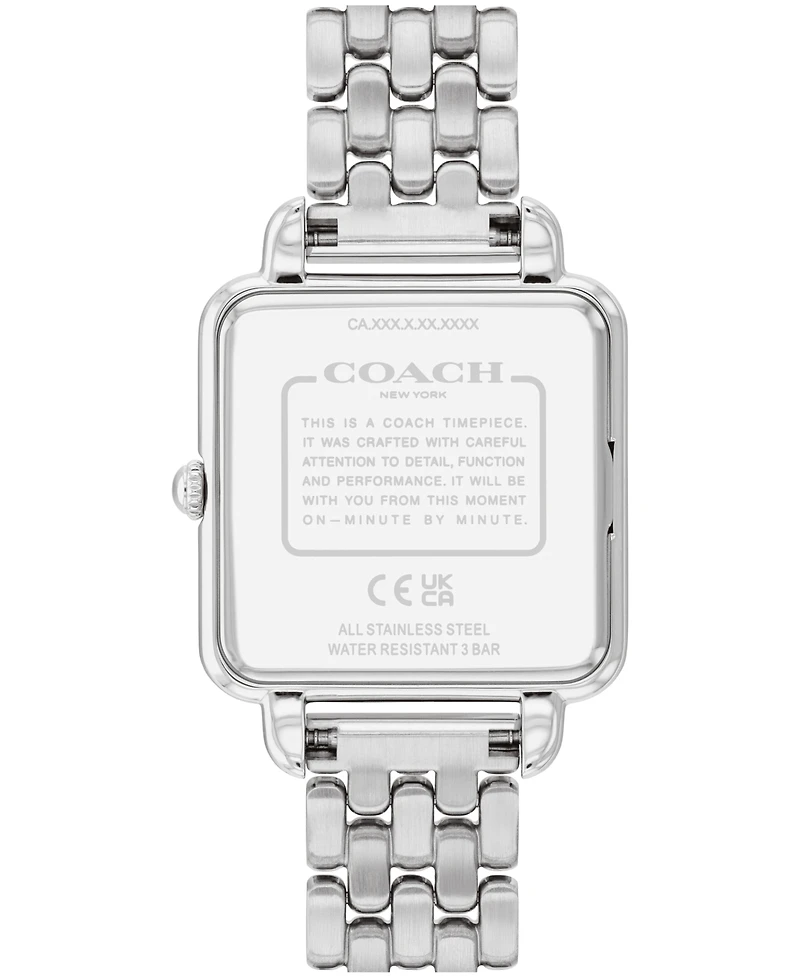 Coach Women's Cass Silver Tone Stainless Steel Bracelet Watch, 28mm