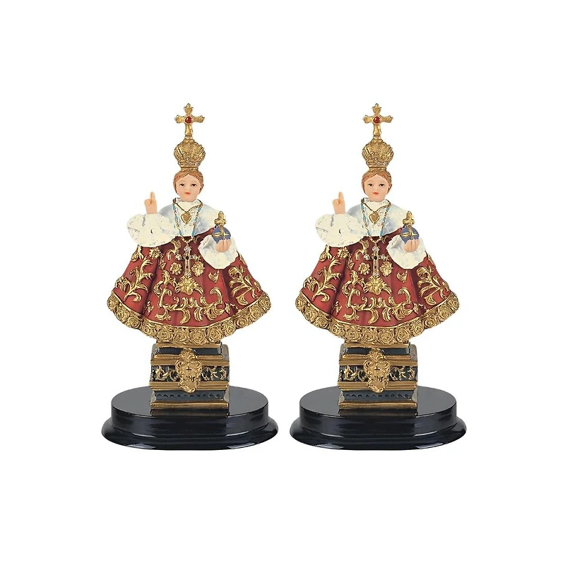 Fc Design "2-pc Set" 5"H Infant Jesus of Prague Statue Child Jesus of Prague Holy Figurine Statue Ornament Home Room Office Decor and Perfect Ideas fo