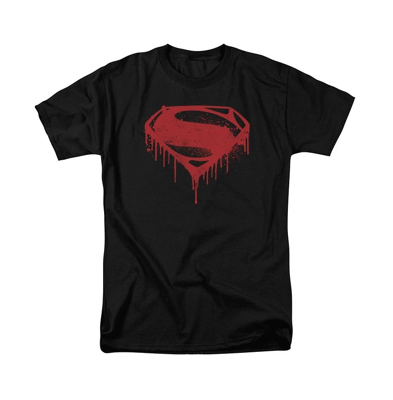 Batman V Superman Mens Splattered Short Sleeve Adult Tee / T-Shirt