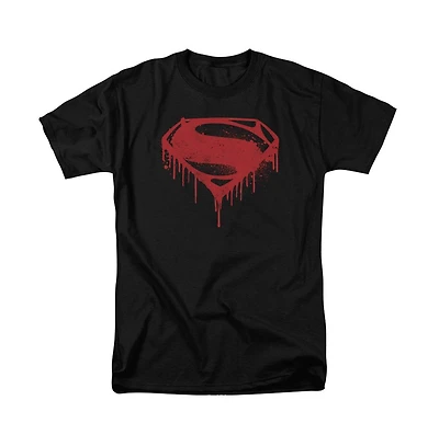Batman V Superman Mens Splattered Short Sleeve Adult Tee / T-Shirt