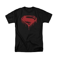 Batman V Superman Mens Splattered Short Sleeve Adult Tee / T-Shirt