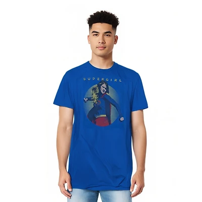 Supergirl Mens Classic Hero Short Sleeve Adult Tee / T-Shirt