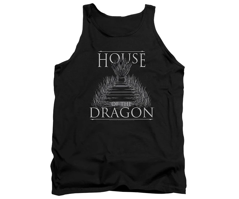 House Of The Dragon Men's Sword Throne Adult Tank Top