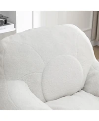 Cozy Bean Bag Chair with Memory Foam Filling, Tufted Faux Fur Bean Bag Sofa-The Pop Home