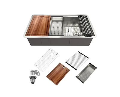 Casainc Undermount Kitchen Sink with Accessories