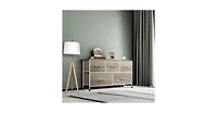 Wlive Dresser for Bedroom with 5 Drawers Wide Chest of Fabric Storage Organizer Unit Bins Closet Living Room Hallway