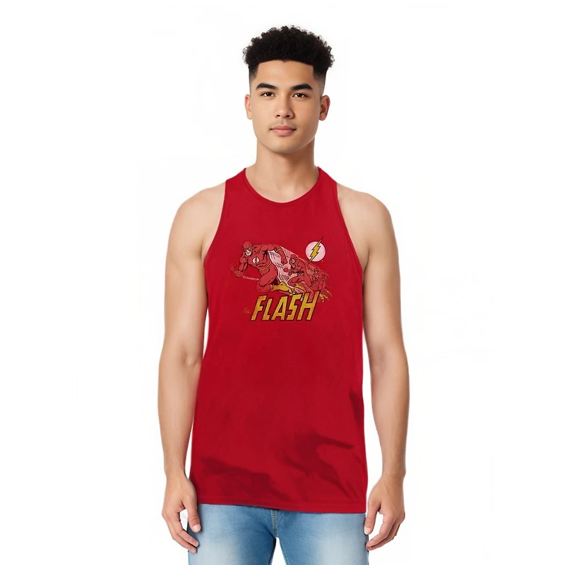 Dc Flash Mens Comics Crimson Comet Adult Tank Top