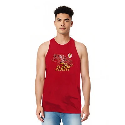 Dc Flash Mens Comics Crimson Comet Adult Tank Top