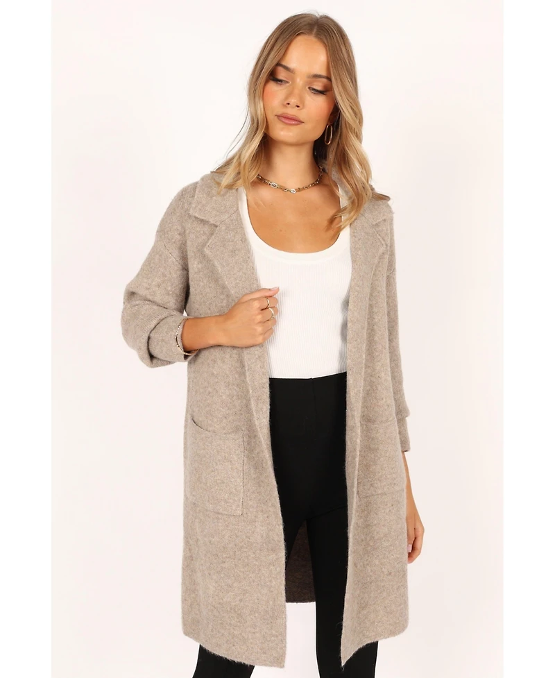 Petal and Pup Womens Skylar Open Front Coatigan