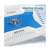 Pyle 6-Channel Marine Amplifier, 2000 Watts Elite Series