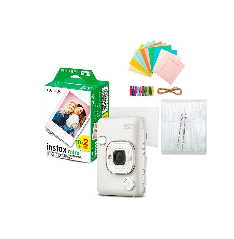 Fujifilm Instax Mini Liplay C White Vn Ex D Us and Accessories Kit