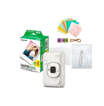 Fujifilm Instax Mini Liplay C White Vn Ex D Us and Accessories Kit
