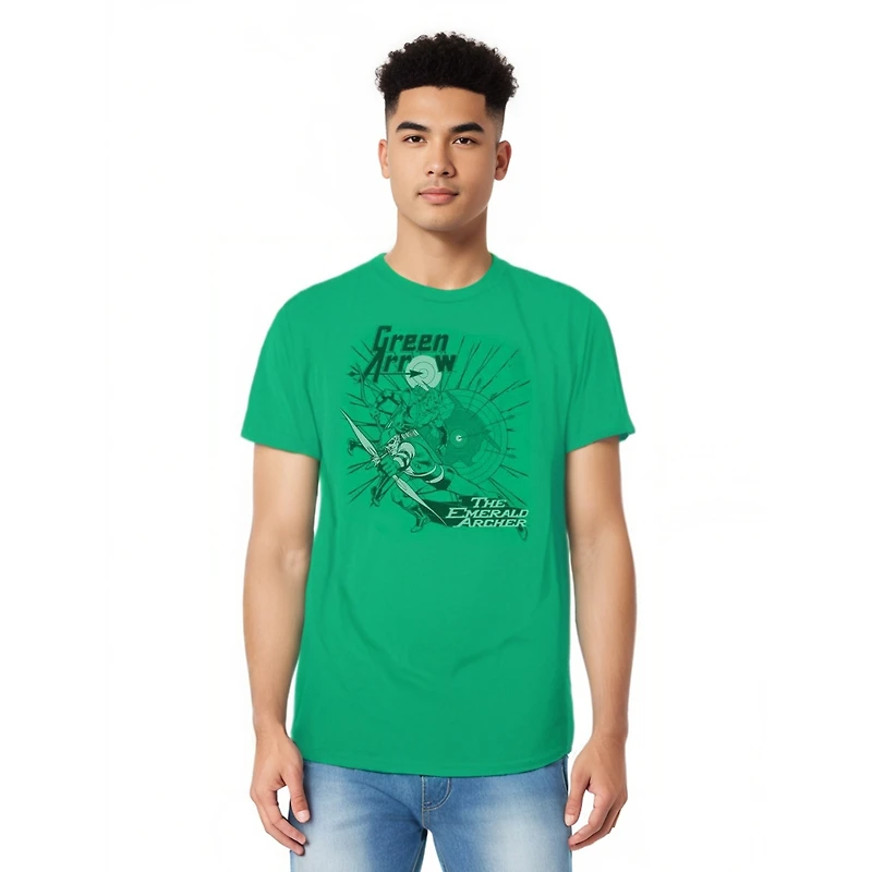Dc Green Arrow Big & Tall Comics The Emerald Archer Short Sleeve Adult Tee / T-Shirt