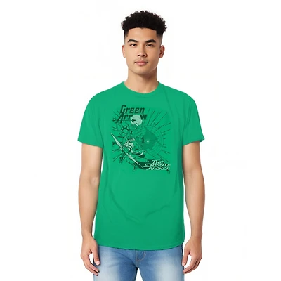 Dc Green Arrow Big & Tall Comics The Emerald Archer Short Sleeve Adult Tee / T-Shirt