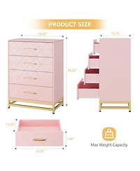 gaomon Dresser for Bedroom with 4 Drawer Dresser