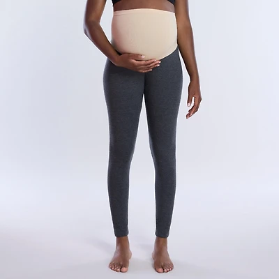 Motherhood Maternity Women's Essential Stretch Secret Fit Over the Belly Leggings