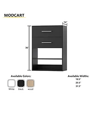 Short Tower Wood Built Closet Organizer Unit, Starter Kit