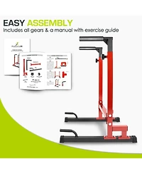 ProsourceFit Power Dip Station, Red