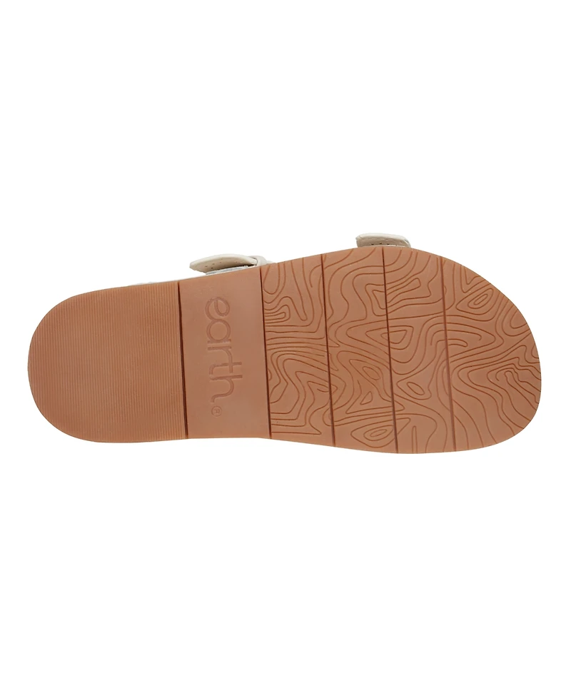 Earth Women's Francii Double Band Flat Slip-On Sandals