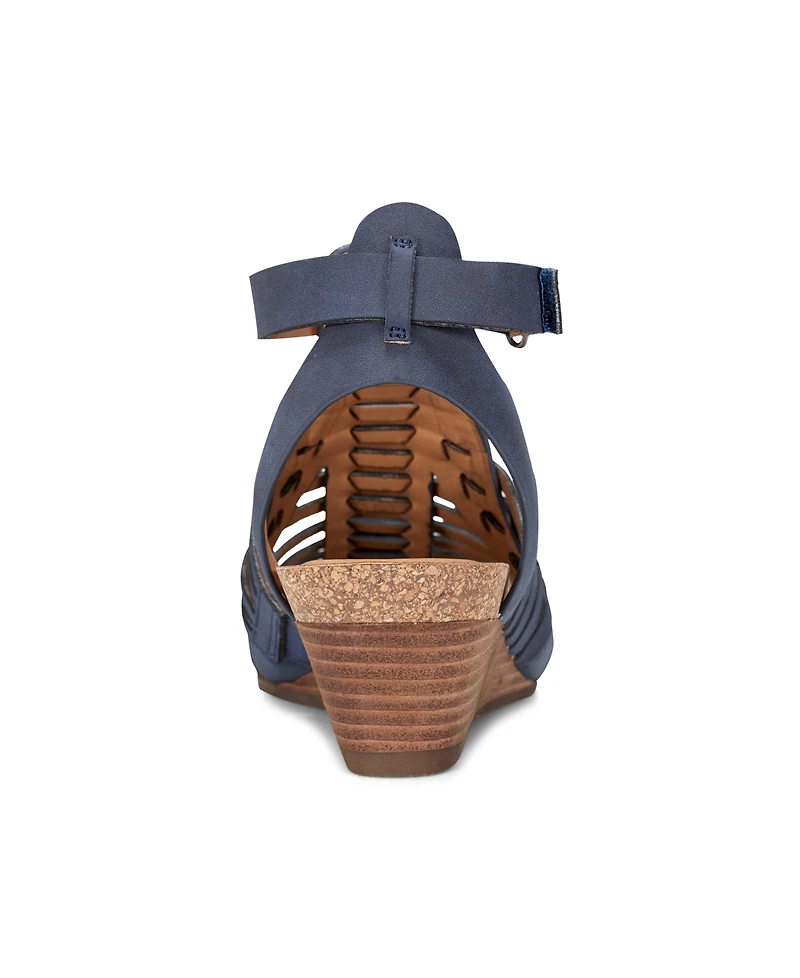 Earth Women's Hattie Fisherman Wedge Sandals