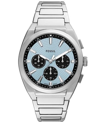 Fossil Men's Everett Chronograph Stainless Steel Watch, 44mm