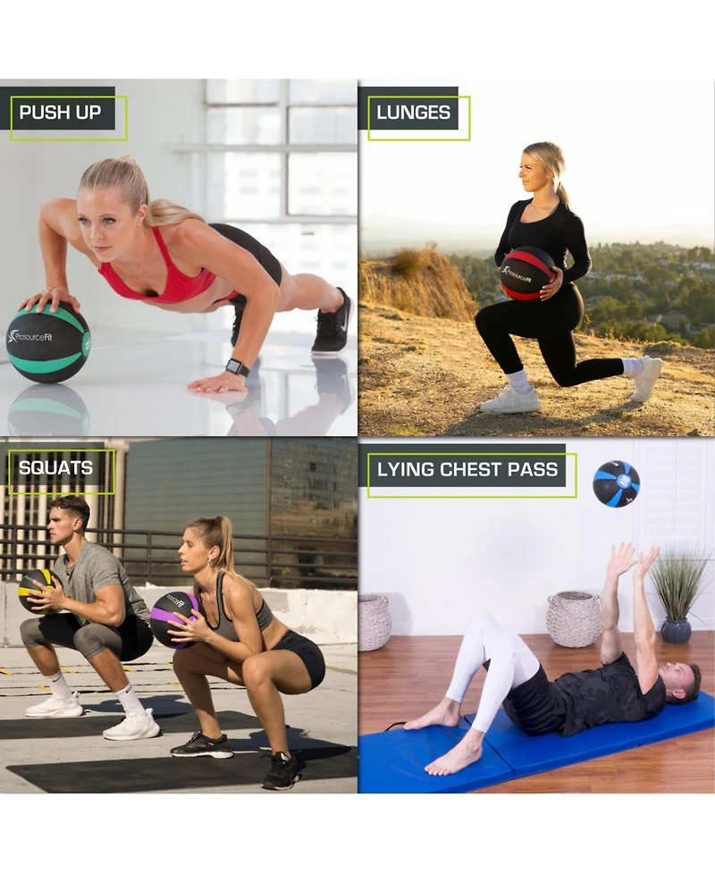 ProsourceFit Rubber Medicine Ball
