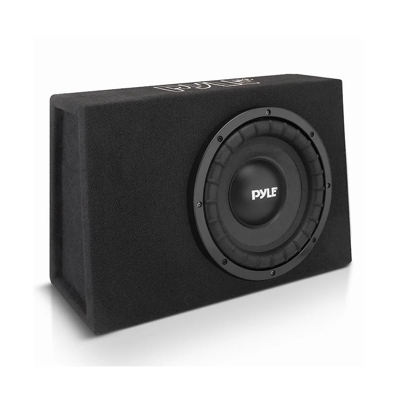 Pyle Slim Subwoofer Box System, 10'' 500W, Truck Audio Enclosure