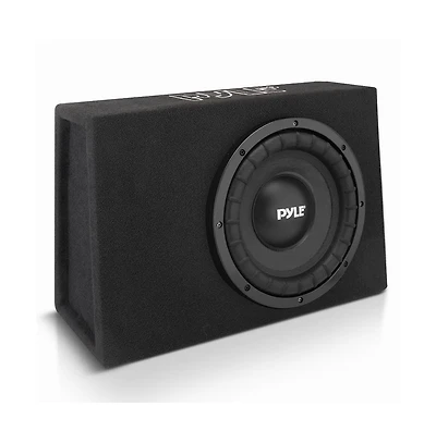 Pyle Slim Subwoofer Box System, 10'' 500W, Truck Audio Enclosure