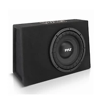 Pyle Slim Subwoofer Box System, 10'' 500W, Truck Audio Enclosure