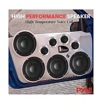 Pyle Titanium Dome Tweeter, 1.0'' Voice Coil, 80W Max, 4-Ohm, Aluminum Housing