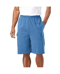KingSize Big & Tall Lightweight Jersey Cargo Shorts
