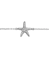 Bling Jewelry Vacation Beach Cz Starfish Anklet Ankle Bracelet Sterling Silver