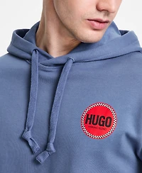 Hugo Boss Men's Dicrincio Relaxed Fit Long Sleeve Logo Graphic Hoodie