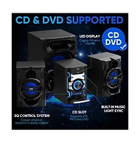 Pyle 5.25” 2-Way Bluetooth Wireless Speaker System - Waterproof, 500W Max Power, 1/2” Tweeter, Compact Design