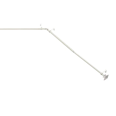 Kenney Mission 3/4 Inch Decorative Bay Window Curtain Rod - Stylish and Adjustable