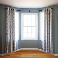 Kenney Mission 3/4" Decorative Bay Window Double Curtain Rod