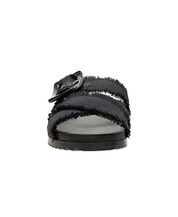 Linea Paolo Rylee | Frayed Fabric Footbed Sandals